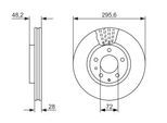 BOSCH Bremsensatz, Scheibenbremse Bremsensatz-Vorderachse ijzjsgnz55 Vorderachse belüftet 295mm 28mm für MAZDA