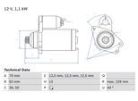 BOSCH Starter 0986029110 für VW