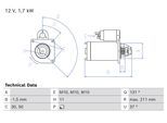 BOSCH Starter 0986026710 für Volvo