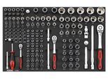 SONIC EQUIPMENT Werkzeugmodul Bitsatz 1/4, 3/8 und 1/2 SFS-M 139-tlg. 313902
