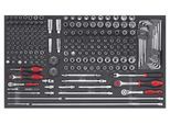 SONIC EQUIPMENT Werkzeugmodul Kombinationssatz 1/4 und 3/8 SFS-L 207-tlg. 220702