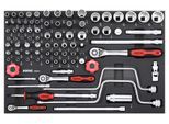 SONIC EQUIPMENT Werkzeugmodul Bitsatz 1/4, 3/8 und 1/2 SFS-M 86-tlg. 108601