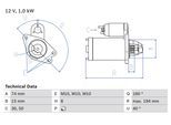 BOSCH Starter 0986023920 für MAZDA
