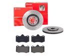 BREMBO Bremsensatz, Scheibenbremse Bremsensatz-Vorderachse XTRA LINE / STANDARD sk8k0f40z4 Vorderachse Gelocht/innenbel. 312mm 25mm für SEAT LOTUS AUD