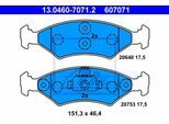 ATE Bremsensatz, Scheibenbremse Bremsensatz-Vorn und Hinten sg00000dsq Hinterachse voll 253mm 10mm für Ford MAZDA