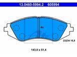 ATE Bremsensatz, Scheibenbremse ijzjsgjga1 Vorderachse belüftet 256mm 24mm für Vaughall DAEWOO CHEVROLET