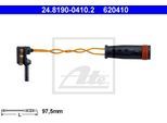 ATE Bremsensatz, Scheibenbremse sg00000cvs Vorderachse Gelocht/innenbel. 295mm 28mm für Mercedes MAYBACH