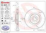 BREMBO Bremsensatz, Scheibenbremse Bremsensatz-Vorn und Hinten sg00000ezj Hinterachse innenbelüftet 330mm 32mm für ALFA ROMEO LANCIA Volvo Fiat RENAUL