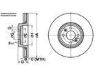 ATE Bremsensatz, Scheibenbremse Bremsensatz-Vorderachse ijf1419e63 Vorderachse belüftet 300mm 24mm für RENAULT