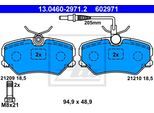 ATE Bremsensatz, Scheibenbremse ijzjsghu36 Vorderachse belüftet 266mm 20mm für Peugeot Citroën