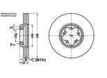 ATE Bremsensatz, Scheibenbremse Bremsensatz-Vorderachse ijf141c1e7 Vorderachse belüftet 276mm 24mm für Ford