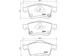 BREMBO Bremsensatz, Scheibenbremse Bremsensatz-Vorn und Hinten sg00000em7 Hinterachse innenbelüftet 264mm 10mm für Opel Fiat Vaughall RAM