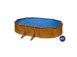 Gre , Braun , Metall , 375x120x610 cm , Pools & Wasserspaß, Pools, Aufstellpools, Stahlwandpools