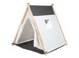 My Baby Lou Spielzelt, Creme, Dunkelgrau, Holz, Textil, Kiefer, massiv, 100x110x100 cm, Fsc, AZO-frei, EN 71, Spielzeug, Kinderzelte