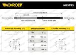 MONROE Gasfeder, Koffer-/Laderaum 11356635 für Fiat