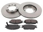 MAPCO Bremsensatz, Scheibenbremse 47506 Vorderachse innenbelüftet 242mm 19,1mm für HYUNDAI KIA