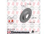 ZIMMERMANN Bremsscheibe COAT Z 100124320 Hinterachse voll 245mm 10mm für Audi