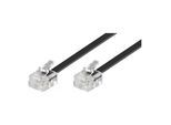 Goobay RJ11 Anschlußkabel 15m,sw,St/St 50320)