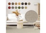 Sisalteppich DEKOWE "Mara S2 mit Bordüre", grau (kieselgrau), B:60cm H:5mm L:110cm, Sisal, Teppiche, Sisalteppich, Flachgewebe, Material: 100% Sisal, Wohnzimmer, Kundenliebling