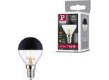 PAULMANN LED-Leuchtmittel "LED Tropfen Kopfspiegel 470lm E14 2700K 4,5W 230V dim schwarz matt", Energieeffizienz: F (A-G), schwarz, L:7,8cm Ø:4,5cm, Leuchtmittel