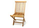 Gartenstuhl VCM "Gartenstuhl Hochlehner Klappstuhl Holz Teak", braun, Obermaterial: 100% Holz Wood., Stühle, Gartenstuhl