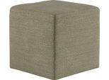 Hocker COTTA "Cuby", braun (turtle), B:40cm H:40cm T:40cm, 100% Polyester, Hocker, Hocker, Sitzwürfel, Cube, Sitzhocker