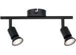 PAULMANN LED Deckenleuchte "Carolina", schwarz, 2, H: 12,4cm, 1 Stk., Leuchten, GU10, LED Deckenleuchte