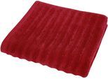 Handtuch DYCKHOFF "Wellenstreifen", rot, B:50cm L:100cm, Frottier, Obermaterial: 100% Baumwolle, Handtücher, Handtuch