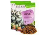 Lyra Pet Lecker.Pet® Mia's Adult Herzhaftes Geflügel Katzenfutter Trockenfutter Vollnahrung 5 kg