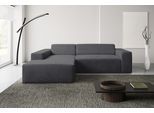 Ecksofa WERK2 "Zeus-L Breite: 253 cm, modern & zeitlos, bequemes Sofa", anthrazit, B:253cm H:70cm T:188cm, 92% Polyester, 8% Nylon, Sofas, Ecksofa, moderne Optik mit abgerundeten Kanten