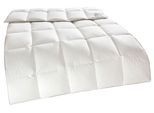 Daunenbettdecke RIBECO "Eve Bettdecke in 135x200 und 155x220cm und weiteren Größen", weiß, B:135cm L:200cm, Bezug: 100% Baumwolle. Füllung: 90% Daunen, 10% Federn, Bettdecken, Daunenbettdecke, Topseller, Daunen und Federn, Daunendecke, Federdecke, Made in Germany