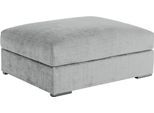 Polsterhocker HOME AFFAIRE "Casa XL, B: 101 cm", grau (hellgrau), B:101cm H:52cm T:97cm, 100% Polyester, Hocker, Polsterhocker, Mega-Hocker, in Cord oder Chenille-Struktur, Federkern