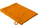Waschhandschuh GOLD-LINE, orange (mandarin), B:16cm L:22cm, Baumwolle, Handtücher, Waschhandschuh