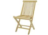 Gartenstuhl VCM "Gartenstuhl Hochlehner Klappstuhl Holz Teak", braun, Obermaterial: 100% Holz Wood., Stühle, Gartenstuhl
