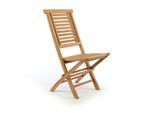 Gartenstuhl VCM "Gartenstuhl Hochlehner Klappstuhl Holz Teak", braun, B:42cm, Obermaterial: 100% Holz Wood., Stühle, Gartenstuhl