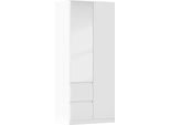 Drehtürenschrank RAUCH "Schrank Garderobe MAINZ Breiten 91/136/181/226/271/315/360, Höhe 210cm", weiß (alpinweiß), B:91cm H:210cm T:54cm, Holzwerkstoff, Schränke, Drehtürenschrank, grifflose Front, Außentüren mit Push-to-Open Funktion MADE IN GERMANY
