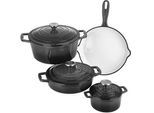 Topf-Set CS KOCH-SYSTEME "Xanten", schwarz (anthrazit), Töpfe, Topf-Set, Induktion