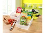 Organizer RUCO, transparent, B:16cm H:9cm T:24cm, Kunststoff, Aufbewahrungsboxen, Organizer, Kunststoff, für den Küchenschrank