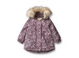 Outdoorjacke WHEAT "Mathilde Tech", Baby, Gr. 80, lila (lila tulips), Web, Obermaterial: 100% Polyester. Fleece: 100% Polyester. Futter: 100% Polyester. Wattierung: 100% Polyester, A-Linie normal, elastischer Bund, Jacken Outdoorjacke, wasserdicht, atmungsaktiv und leicht wattiert