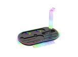 Für Nintendo Switch 2 RGB Licht Ladestation mit Kühlung Ablage Schwarz