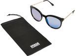 Sonnenbrille URBAN CLASSICS "Urban Classics Unisex Sunglasses October UC", Damen, schwarz (schwarz, blau), Sonnenbrillen Sonnenbrille