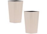 Übertopf-Set Creme, 2-teilig