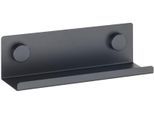 Gewürzregal WENKO "Modell Jet", schwarz, B:25cm H:7,5cm T:7cm, Eisen, Regale, Gewürzregal, Regal für die Wand, Industrial Style, pulverbeschichtetes Metall