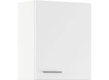 Hängeschrank IMPULS KÜCHEN "Valencia", in drei Breiten, Höhe: 72,3 cm", weiß, B:60cm H:72,3cm T:34,2cm, Dekorfolie, Holzwerkstoff, Schränke, Hängeschrank, vormontiert, mit Drehtür und zwei verstellbaren Fachböden