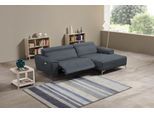 Ecksofa EGOITALIANO "Suzette, Designsofa mit hohem Sitzkomfort", grau (charcoal), B:266cm H:95cm T:163cm, Sofas, Ecksofa, mit Recamiere, inkl. 1 elektronischen Relaxfunktion, L-Form