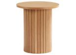 Xora Beistelltisch, Eiche, Holz, Holzwerkstoff, Eiche, furniert, rund, rund, 40x45x40 cm, Wohnzimmer, Wohnzimmertische, Beistelltische