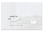 Sigel Glas-Whiteboard Artverum, glänzend, super-weiß, magnethaftend, 1800 x 1200 mm + 2 SuperDym-Magnete