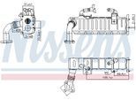 NISSENS Kühler, Abgasrückführung 989475 für TOYOTA