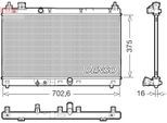 DENSO Kühler, Motorkühlung drm40057 für HONDA