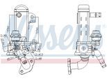 NISSENS Kühler, Abgasrückführung 989461 für NISSAN